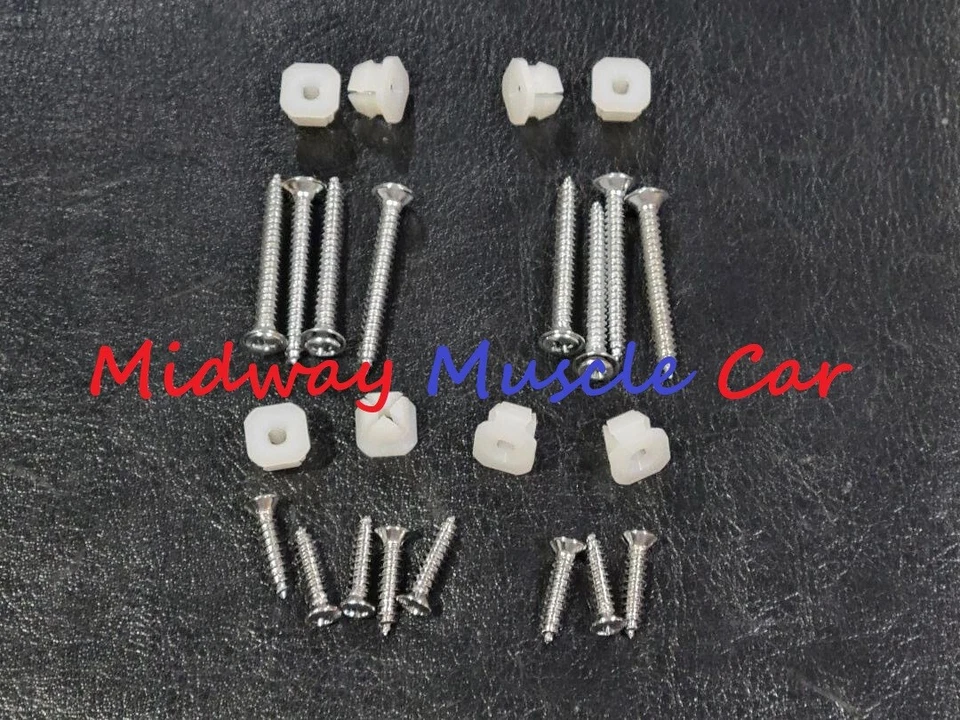 69 Chevy CHEVELLE el camino headlight lamp bezels mounting KIT clips & screws — 第 1/1 张图片