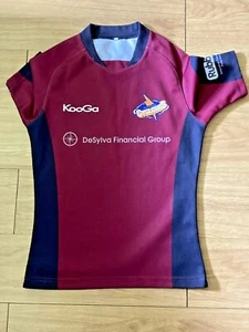 RUGBY UNION: CAMISETA KOOGA SOUTH BAY CYCLONES #15 PARA MUJER TALLA 8 O AJUSTE CEÑIDO - Imagen 1 de 4