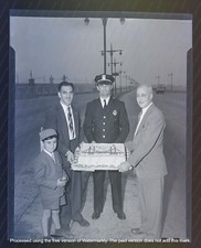 10TH ANNIVERSARY OF TRIBORO BRIDGE VINTAGE ORIGINAL NEGATIVE 1946 MANHATTAN