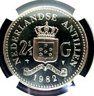 NGC MS66-Netherlands Antilles 1982 Beatrix 2-1/2 Gulden Super GEMBU Scarce