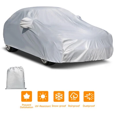 Cubierta de coche sedán impermeable sol nieve polvo resistente a los rayos UV para Ford Mustang 1980-2004 Foto 1 de 4