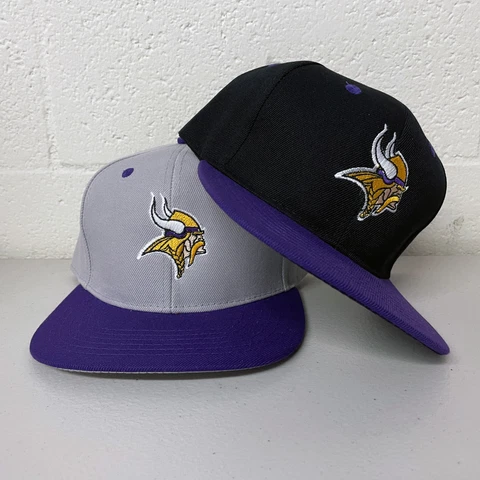 Minnesota Vikings Cap Logo Hat Snap Back Embroidered MN Cover