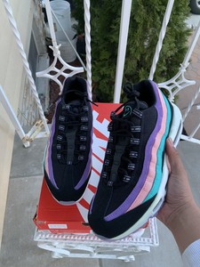 grey and purple air max 95