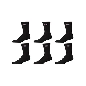 CHAMPION® Men's 6 Pairs Crew Socks  " DOUBLE DRY & ARCH SUPPORT & CUSHIONED " - Picture 1 of 13