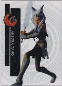 STAR WARS 2015 TOPPS HIGH TEK 102 AHSOKA TANO ASHLEY ECKSTEIN PATTERN 1 REBELS