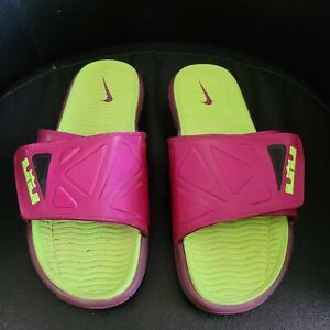 Nike Lebron Elite Air Max Slide Rasberry Mens Size 11 Green Purple Slippers