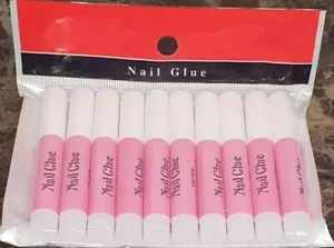 False Nail Glue 10x 2g Bottles Extra Strong Fake False Nail Glue Nail Art - Picture 1 of 4