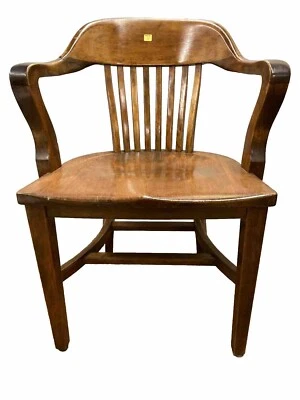 B.L Marble Chair Co Jury  Banker Courthouse Library Office Captain’s Chair - Image 1 of 4