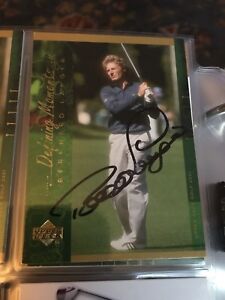 Louis Oosthuizen and Bernhard Langer Autographed Golf Cards