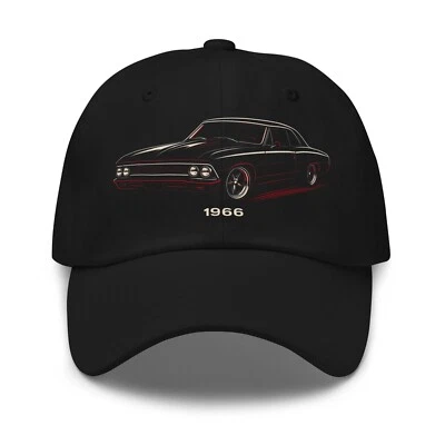 1966 Chevelle Classic Muscle Car Dad Hat – Adjustable Vintage Style Cap - Image 1 of 4