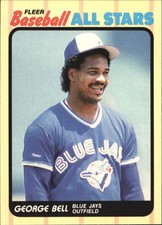 1989 Fleer Baseball All-Stars Toronto Blue Jays Baseball Card #2 George Bell