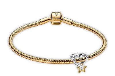 PANDORA Schmuck Damen-Armband Glücksstern und Herz Goldfarben Starter-Set 68610 - Bild 1 von 4