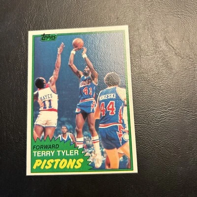 #84 mid west Terry Tyler Detroit Pistons￼ Elvin Hayes 1981-82 Topps Cb15 - Image 1 of 2