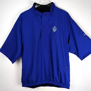 FOOT JOY Herren Golfshirt L blau kurzarm 1/4 Reißverschluss 3 Taschen Regen Dry Joy - Bild 1 von 17