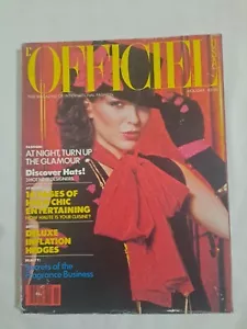 HOLIDAY 1978 L'OFFICIEL USA vintage FRENCH womans fashion magazine - Picture 1 of 4