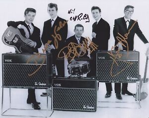 Cliff Richard and The Shadows HAND Signed 8x10 Photo Hank Marvin, Autograph C