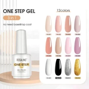 Rosalind One Step 3 in 1 Nagelgel Einweichen Politur 15 ml kein Bodenmantel kein Obermantel - Bild 1 von 11