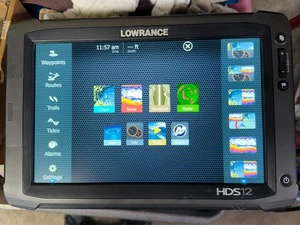 Lowrance HDS-12 GEN2 Touch  With Transducer and Shoot Thru The Hull Pod - Picture 1 of 14