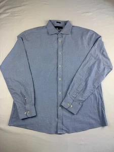 Tommy Hilfiger Chambray Hemd Herren L Slim Fit Blau Knopfleiste - Bild 1 von 12
