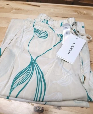 Pantalones de dormir y salón HANRO Lively Lines - 100 % algodón - (X-pequeños) Foto 1 de 4