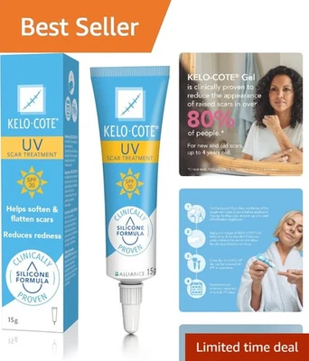 UV Advanced Formula Scar Gel 15g - Fast-Drying Silicone with SPF 30 Protection - Image 1 of 4
