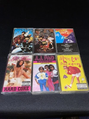 Lil' Kim Salt & Pepa Monie Love JJ Fad Supersonic 6 tape lot female rap hip-hop Foto 1 de 4