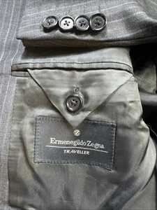 Ermenegildo Zegna 48L Chaqueta de Viajero Blazer Hombre’s Color Gris Abrigo Deportivo Largo - Imagen 1 de 12