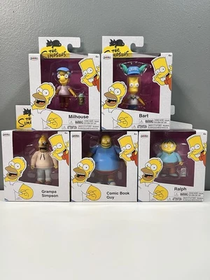 JAKKS Pacific Simpsons 2.5” Wave 3 Completo 5 Figuras Nuevo En Caja Comic Book Guy Foto 1 de 4