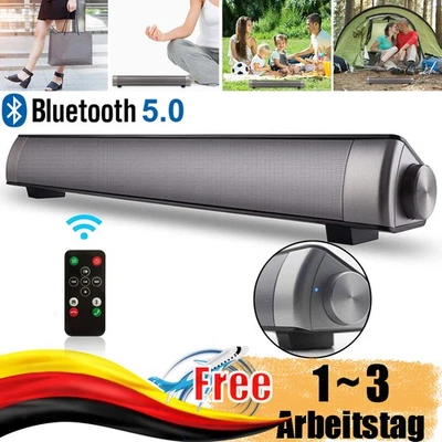 Tragbarer Bluetooth Lautsprecher Stereo Subwoofer Musikbox Radio 3.5mm AUX RCA - Bild 1 von 4