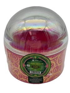 Wicked Movie Glinda Pink Gold Bullseye Glass Dome Top Decor Trinket Container - Picture 1 of 6