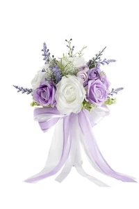 Wedding Bouquets for Bride Bridesmaids 7 Inch Artificial Rose Flower Bridal B... - Picture 1 of 6