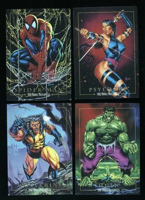 1992 Marvel Masterpieces COMPLETE SET #1-100 With 5 Card BATTLE SPECTRA Inserts - Image 1 of 4