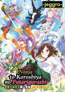 Anime DVD Ninja to Koroshiya no Futarigurashi Vol. 1-12 End ENG SUB Region 0 - Picture 1 of 5