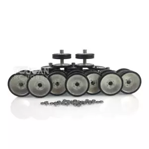 Henglong 1/16 RC Panzer Tiger I 3818 Panther 3819 Metallstraßenräder mit Felgen - Bild 1 von 5