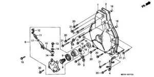 OEM Genuine Honda 1988-2000 GOLDWING GL1500  Slave Cylinder 22860-MN5-000 Japan - Bild 1 von 3