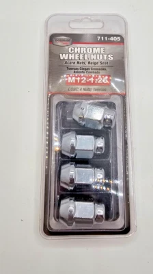 (4PCS) Dorman 711-405 Wheel Nut Chrome Acorn  M12-1.25 fits 1997 Geo Metro - Image 1 of 4