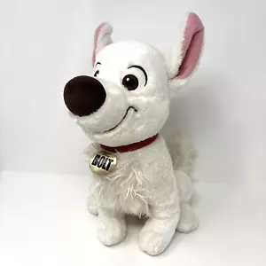 Disney's BOLT 12" Plush White Dog Stuffed Animal Sewn Eyes Lightning Bolt - Picture 1 of 14