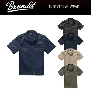 Brandit Herren US Army Shirt Herren Kurz Arm Pilotenhemd Security Arbeitshemd - Bild 1 von 15
