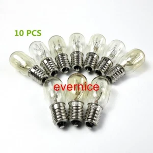 10 Pcs 220-240V E14 Screw Type Light Bulbs For Home Sewing Machine Brother - Picture 1 of 2