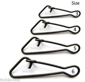 Fishing Tackle SNAP LINKS For Booms swivels Zip Sliders Line Clips Sea rigs - Picture 1 of 5