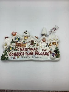 Xmas Cobblestone Village Sign - Picture 1 of 9