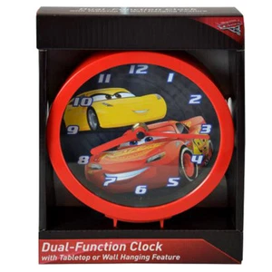 DISNEY CARS 3 LIGHTNING MCQUEEN 6" Dual Function Tabletop or Hanging Clock NEW - Picture 1 of 1