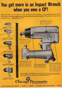 1962 Chicago Pneumatic Air Wrench Original Print Ad - Picture 1 of 1