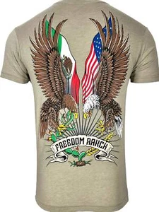 Freedom Ranch Men's T-shirt Ranch Eagles - Picture 1 of 8