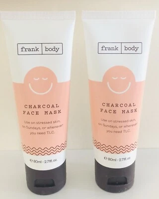 Frank Body Charcoal Face Mask Soothing & Calming with Chamomile & Honey 80ml x 2 - Image 1 of 3