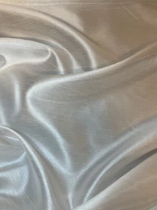 1 meter ivory polyester raw silk fabric..58” wide (147cm) - Picture 1 of 6