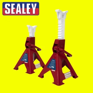 Sealey VS2003 Achsständer 3 Tonnen Kapazität pro Ständer 6 Tonnen pro Paar Ratsche Auto - Bild 1 von 2
