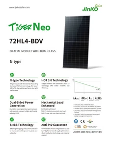 Jinko 590W Solar Panel, Bifacial Tiger Neo NType 72HL4-BDV FREE FREIGHT, $0.26/W - Picture 1 of 20
