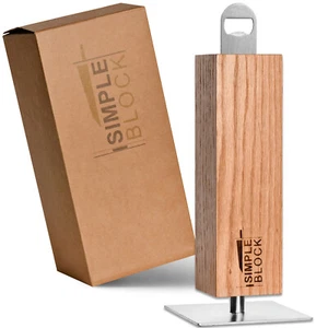 MELOX - Magnetischer Messerblock aus Eichen-Holz für 4 - 6 Messer (ohne Messer) - Bild 1 von 8