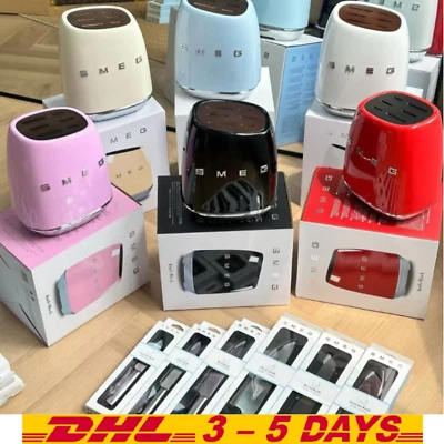 Smeg 7 Piezas NUEVO Juego de Bloques de Cuchillos Acero Inoxidable Multicolor - ENVÍO RÁPIDO DHL Foto 1 de 4